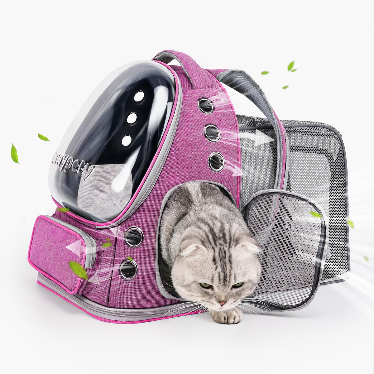 Cawypety Cat Carrier Backpack Bubble Pet Carrier for Cats and Small Dogs