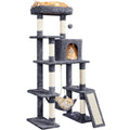 Yaheetech 63in Sturdy Large Cat Tree for Indoor Heavy Cats, Tall Tower