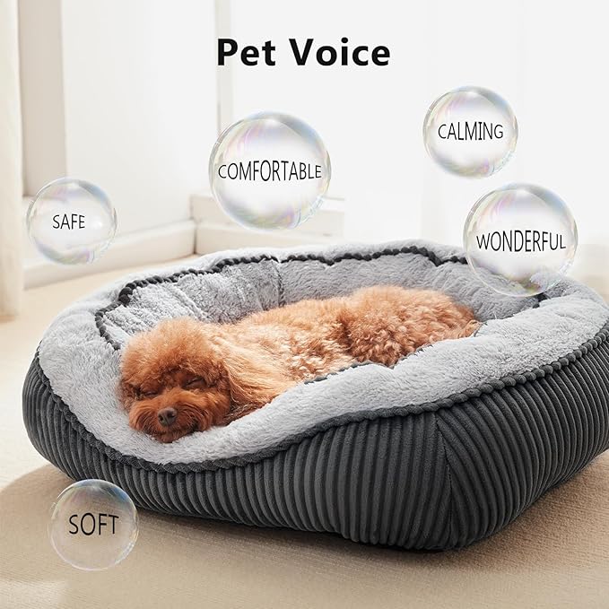 SIWA MARY Large Dog Bed for Large Dogs, Rectangle Dog Bed Large Size Dog, Washable Orthopedic Pet Bed, Durable Calming Puppy Bed with Anti-Slip Bottom(35"x25"x10")