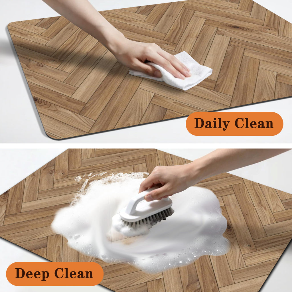 Pet Feeding Mat for Floors Waterproof Dog Mat for Food and Water Absorbent Quick Dry Non Slip mat for Cat Bowls