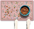 Absorbent Pet Dog Bowl Mat for Food and Water, Pet Cat Food Feeding Mat with Non Slip Rubber Backing, Dog Food Mats for Floors Waterproof, 24"x32"