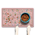 Absorbent Pet Dog Bowl Mat for Food and Water, Pet Cat Food Feeding Mat with Non Slip Rubber Backing, Dog Food Mats for Floors Waterproof, 24"x32"