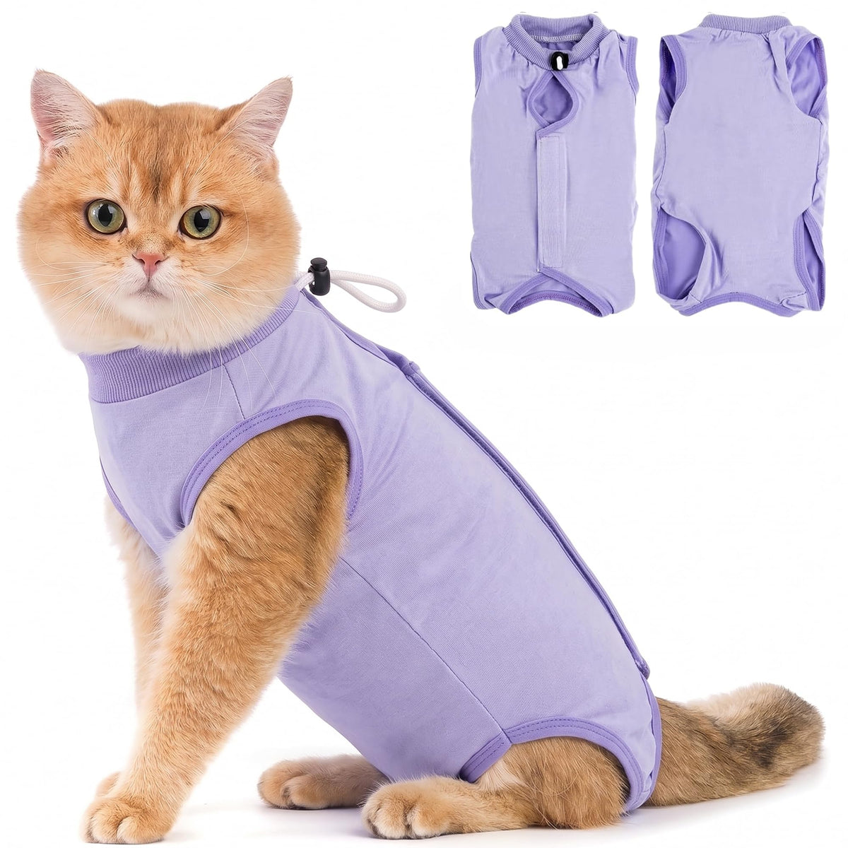 Avont Cat Recovery Suit - Kitten Onesie for Cats After Surgery