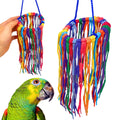 Bonka Bird Toys 51213 Large Aglet Heaven 9" Hanging Cotton Shoelace Ring Toy for Medium to Large Birds Like Eclectus Amazons African Greys