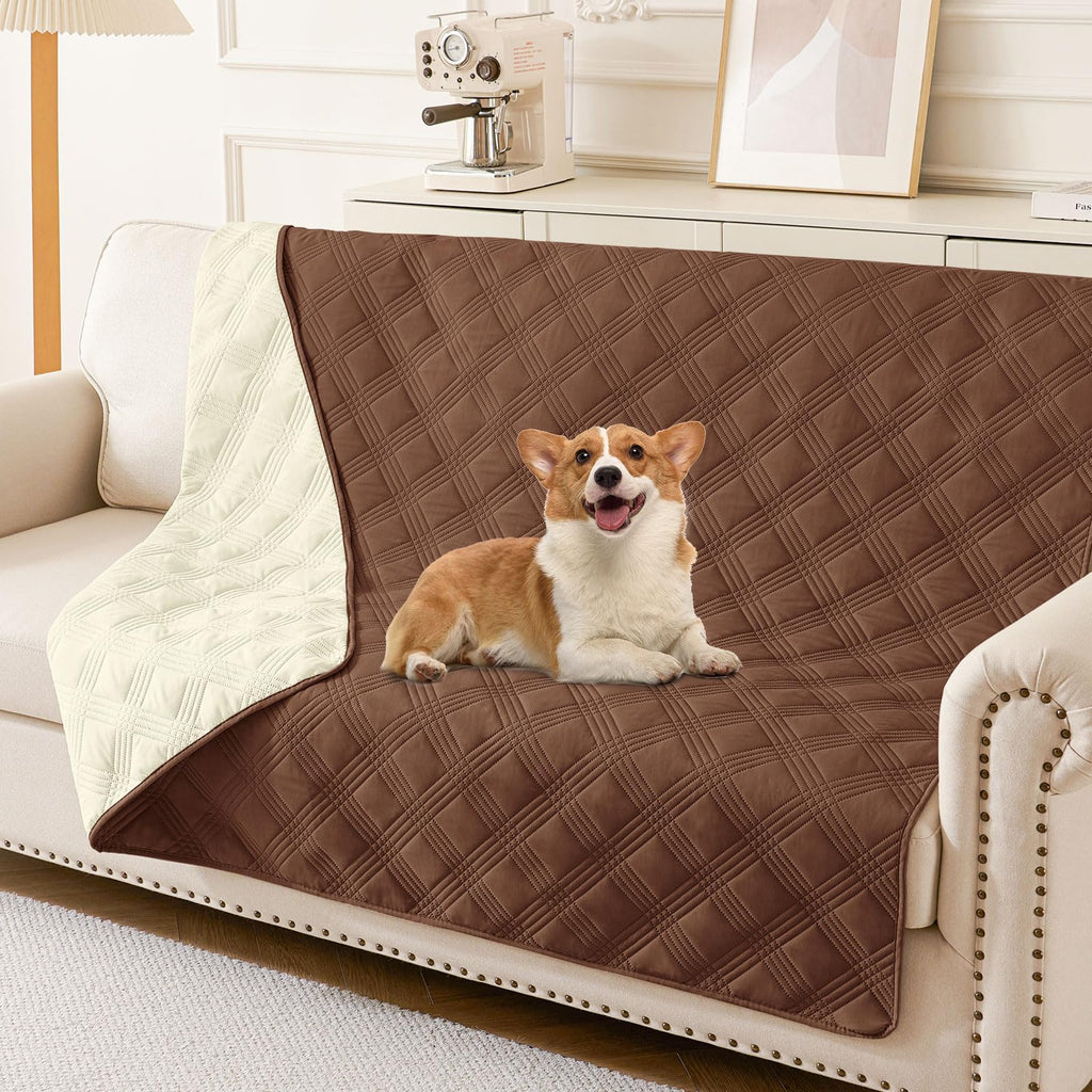 hyha Waterproof Reversible Dog Blanket, Soft Couch Cover for Dogs Washable — 30x53 Inch — 52x82 Inch
