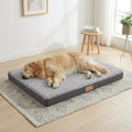 Patas Lague Orthopedic Large Dog Bed Washable Pet Sofa Mat 42''X28'' Grey