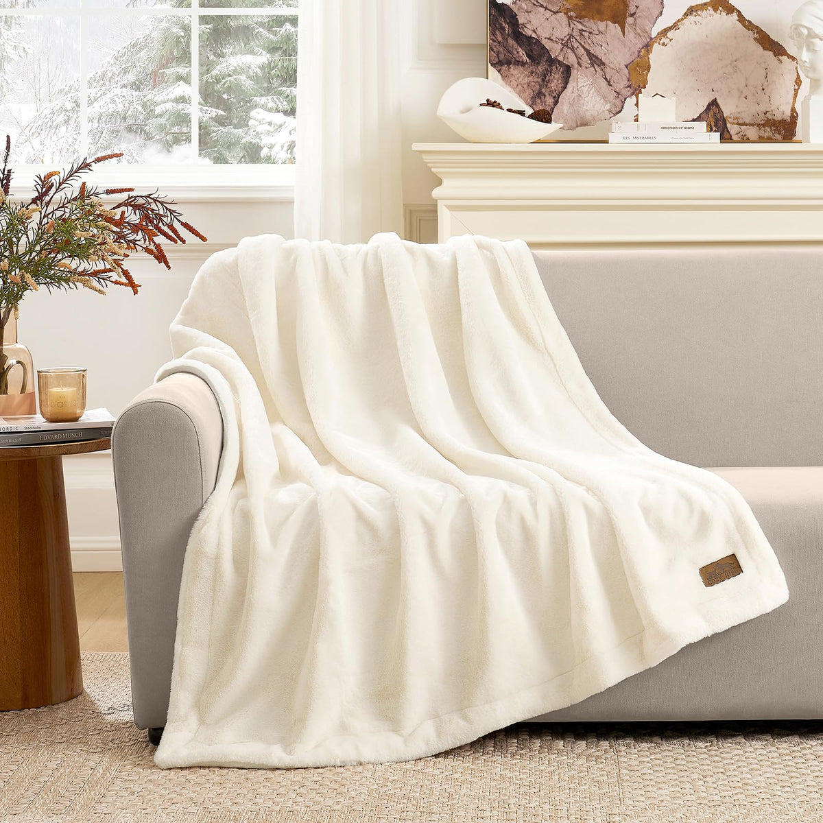 COZY KISS Waterproof Pet Blanket Deer Print for Large Dog & Cat, 30x40 inch