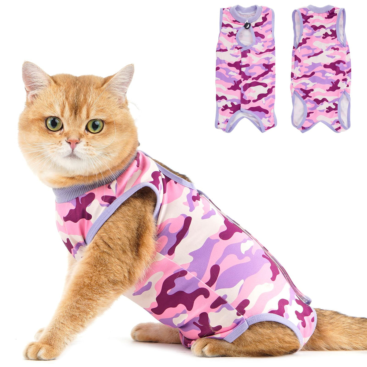 Avont Cat Recovery Suit - Kitten Onesie for Cats After Surgery