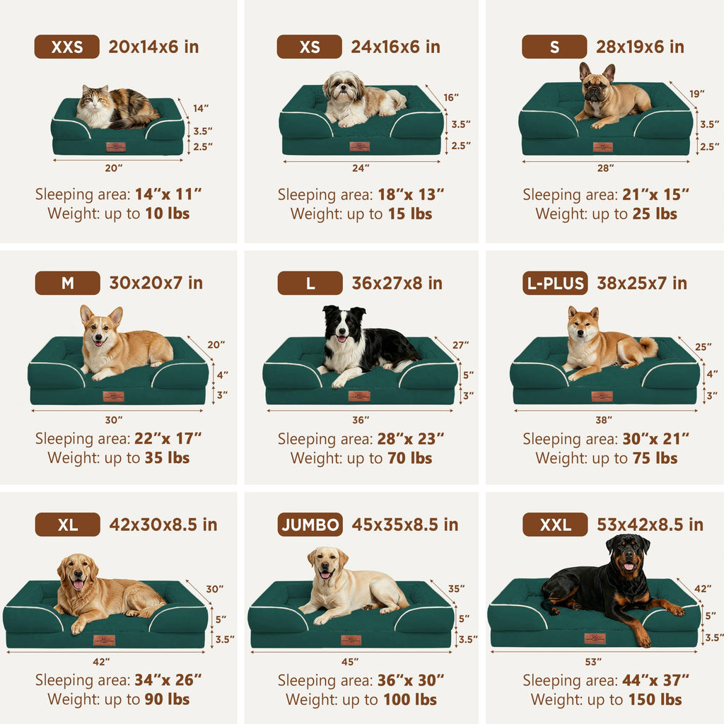 Comfort Expression Waterproof Orthopedic Dog Beds for Extra Large Dog