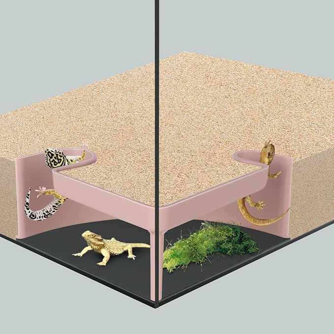Aquarium Underground Tunnel 5", Clear Viewing Fish Tank Cave, Dual-Entrance Shrimp Hideout, Substrate Buried Decor for Betta, Loaches, Corydoras, Smooth ABS