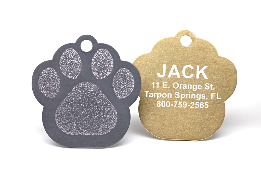 Providence Engraving Custom Engraved Aluminum Pet Tags, Cat & Dog ID Tags