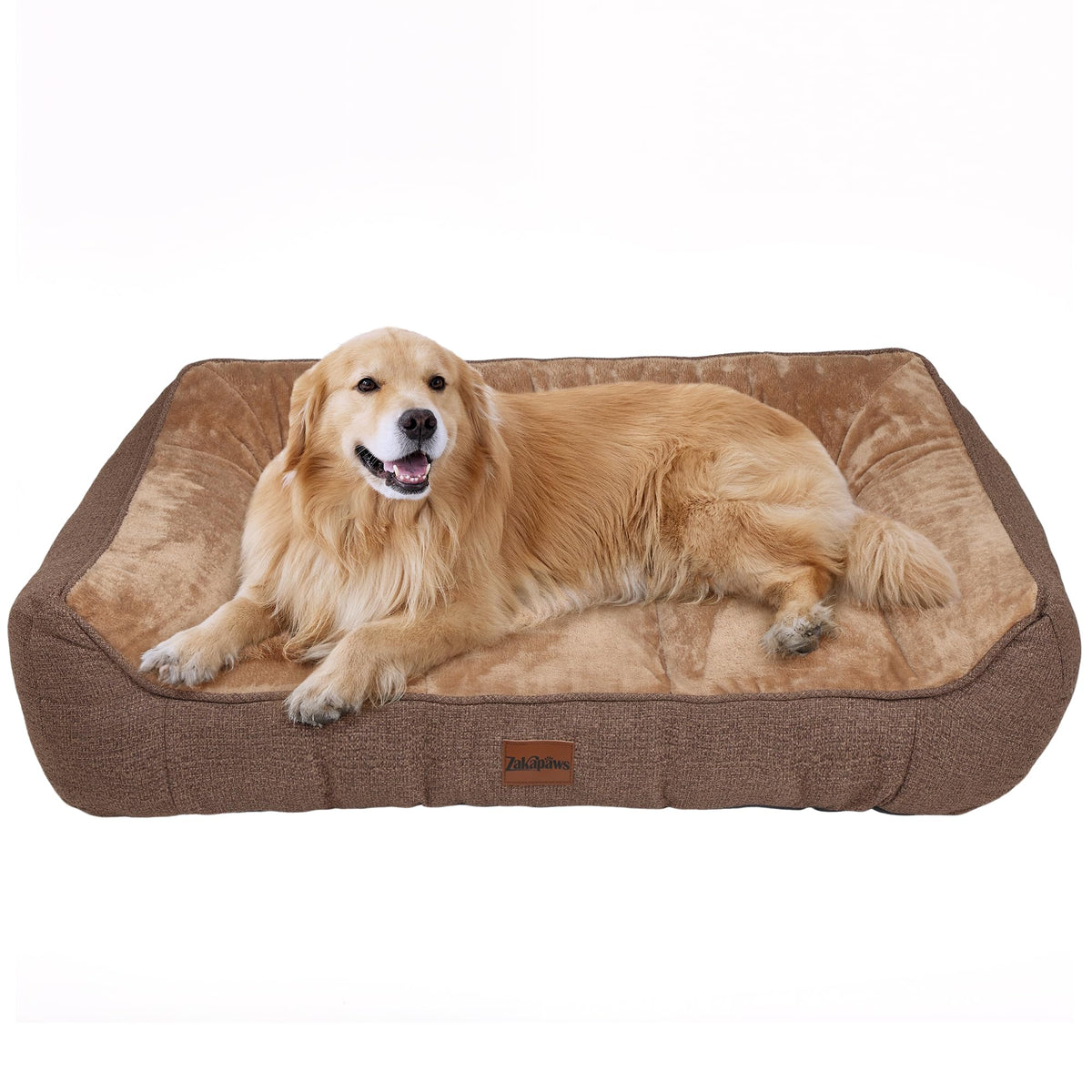 ZAKAPAWS Orthopedic Waterproof Dog Bed Supportive Pet Couch Bed Sofa