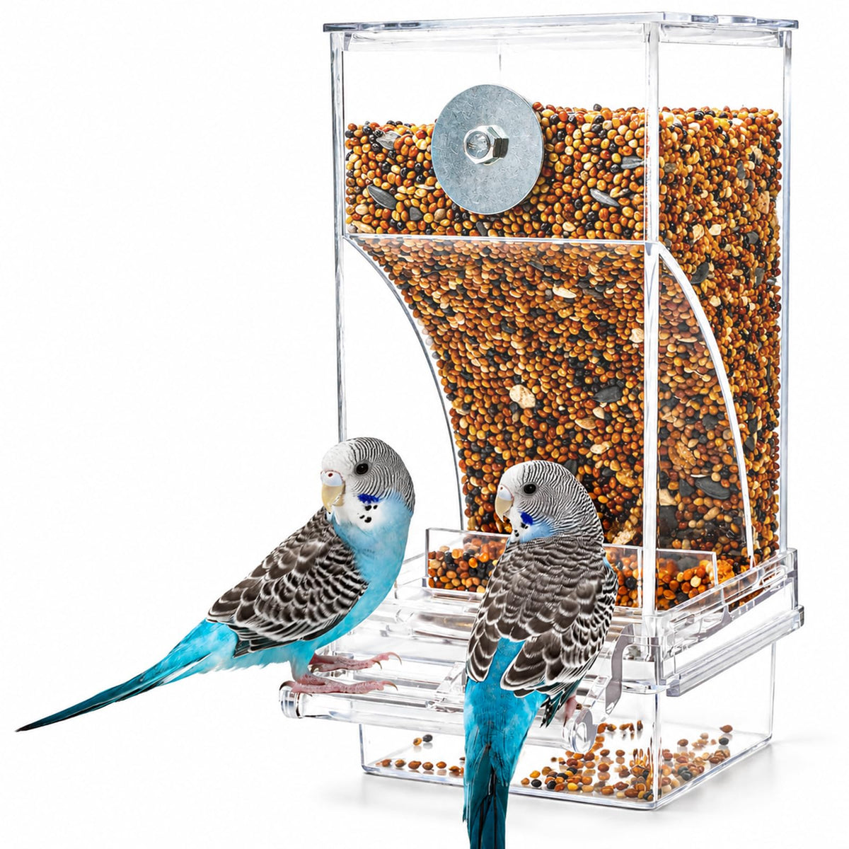 Rypet No-Mess Bird Feeder and Water Dispenser Set for Small Birds