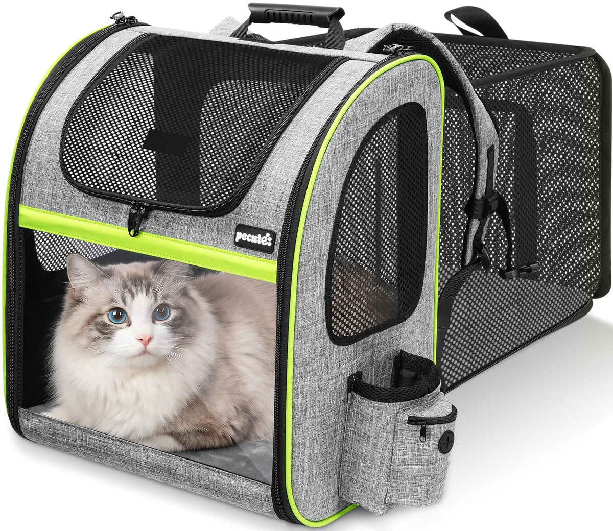 pecute Cat Backpack Expandable, Cat Carrier Backpack with Acrylic Window