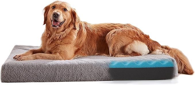 WATANIYA PET Medium Dog Beds for Medium Dogs, Memory Foam Dog Bed, Orthopedic Small Dog Bed with Washable Cover & Waterproof Liner, Plush Puppy Bed with Anti-Slip Bottom (29’’x 18’’)