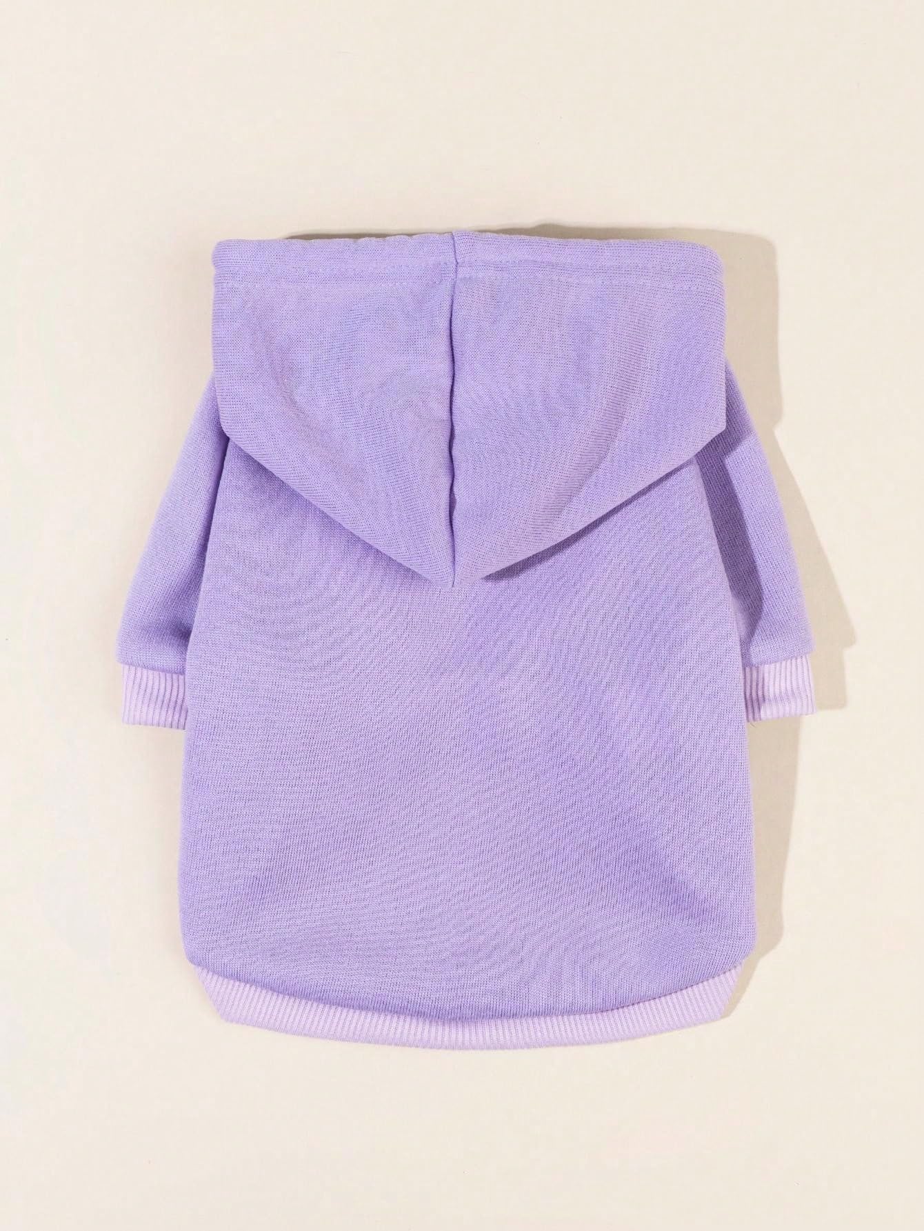 QWINEE Basic Dog Hoodie Sweatshirt Puppy Sweater Warm Cat Costumes Pet Clothes for Chihuahua Puppy Kitten Small Medium Dogs Mauve Purple Small