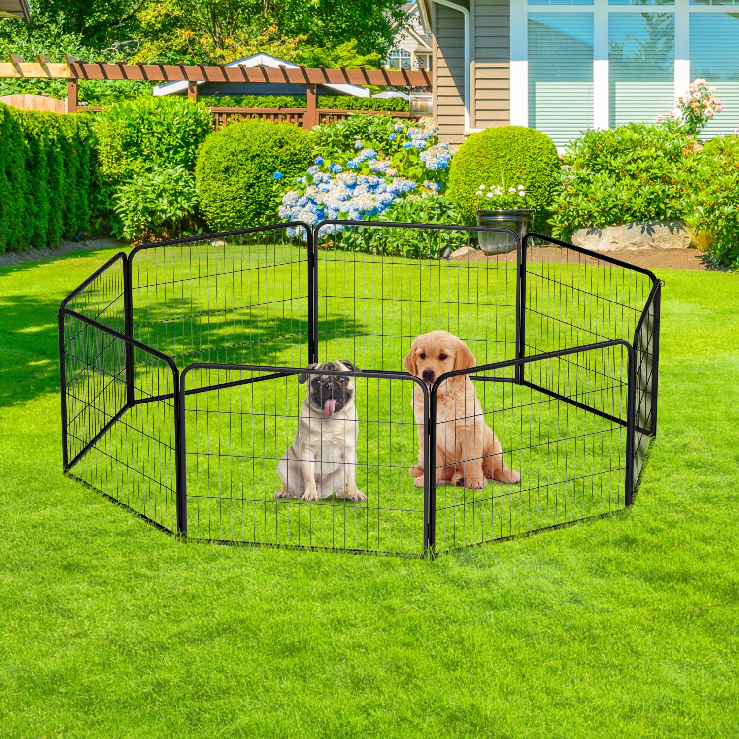BestPet | Dog Playpen Extender | 24", 4 Panels | Expandable Design
