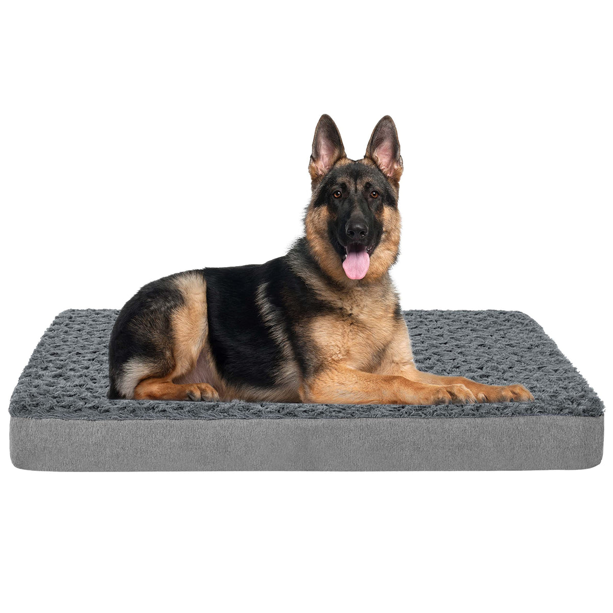 GOHOO PET Orthopedic Memory Foam Dog Bed, Cooling Dog Beds Waterproof Pet Bed for Crate with Removable Washable Cover, L(35inch,65Lbs)