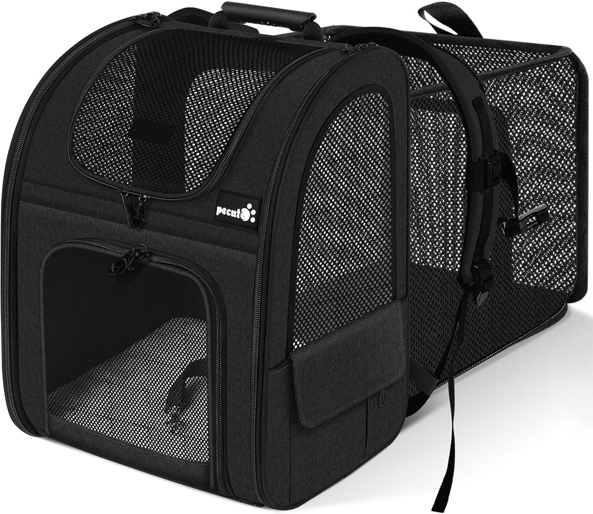 pecute Cat Backpack Expandable, Cat Carrier Backpack with Acrylic Window