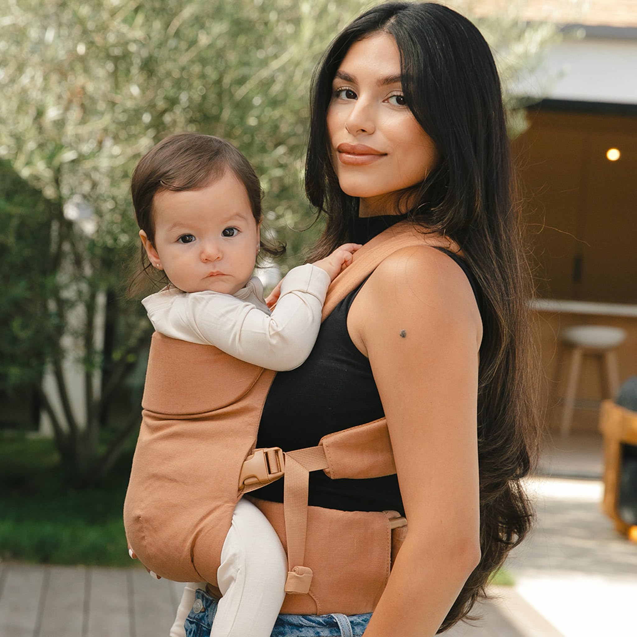 WildBird - Aerial Buckle Carrier - 2-24 Months - Standard (XS-XL) Willow - Front or Back Carry - Cross Straps, Lumbar Support, Headrest - Hip Healthy - Baby Carrier - Baby Essentials - New Mom Gifts