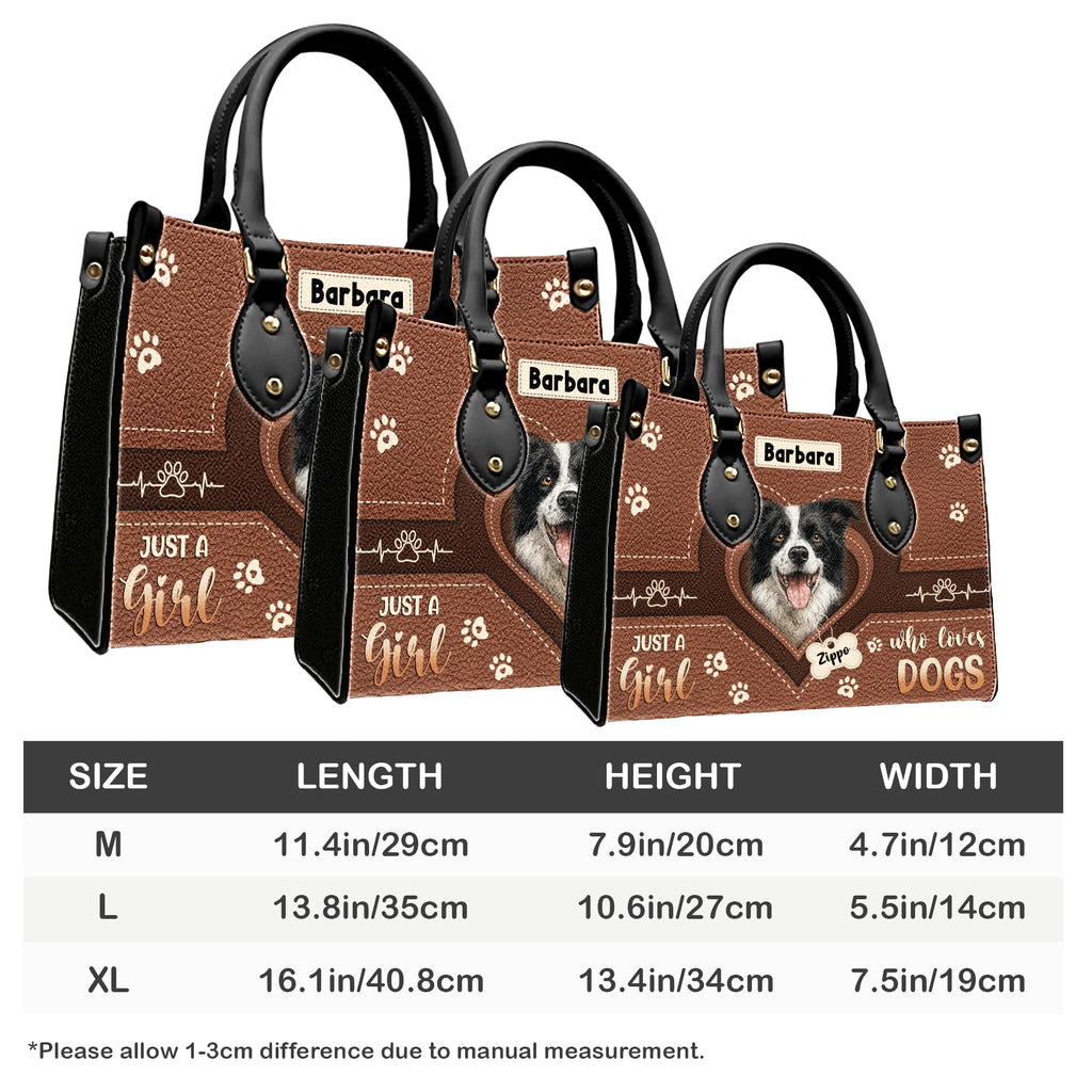 ENCYCOM Personalized Pet Mom Leather Handbag – Custom Name Dog Cat Photo Purse, Pet Lover Gifts for Women, Christmas (Style 5)