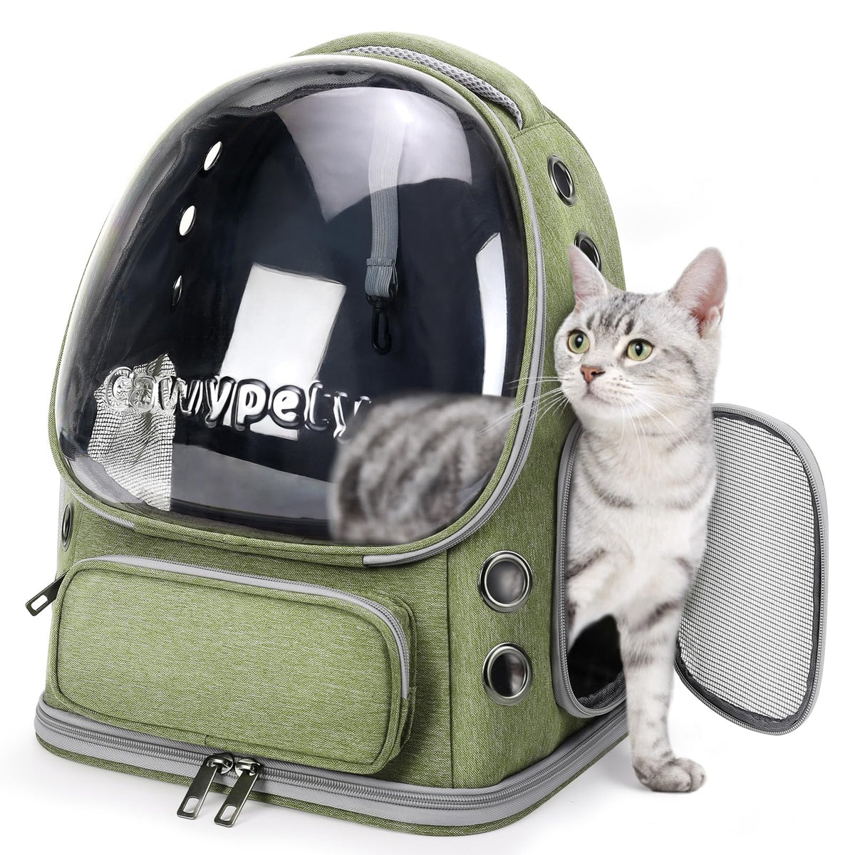 Cawypety Cat Carrier Backpack Bubble Pet Carrier for Cats and Small Dogs