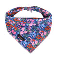 ARING PET Floral Dog Bandanas, Blue Pink Orange Flowers Pet Bandana Scarf Triangle Bibs for Puppy Small Medium Large Boy Girl Dogs Cats-L