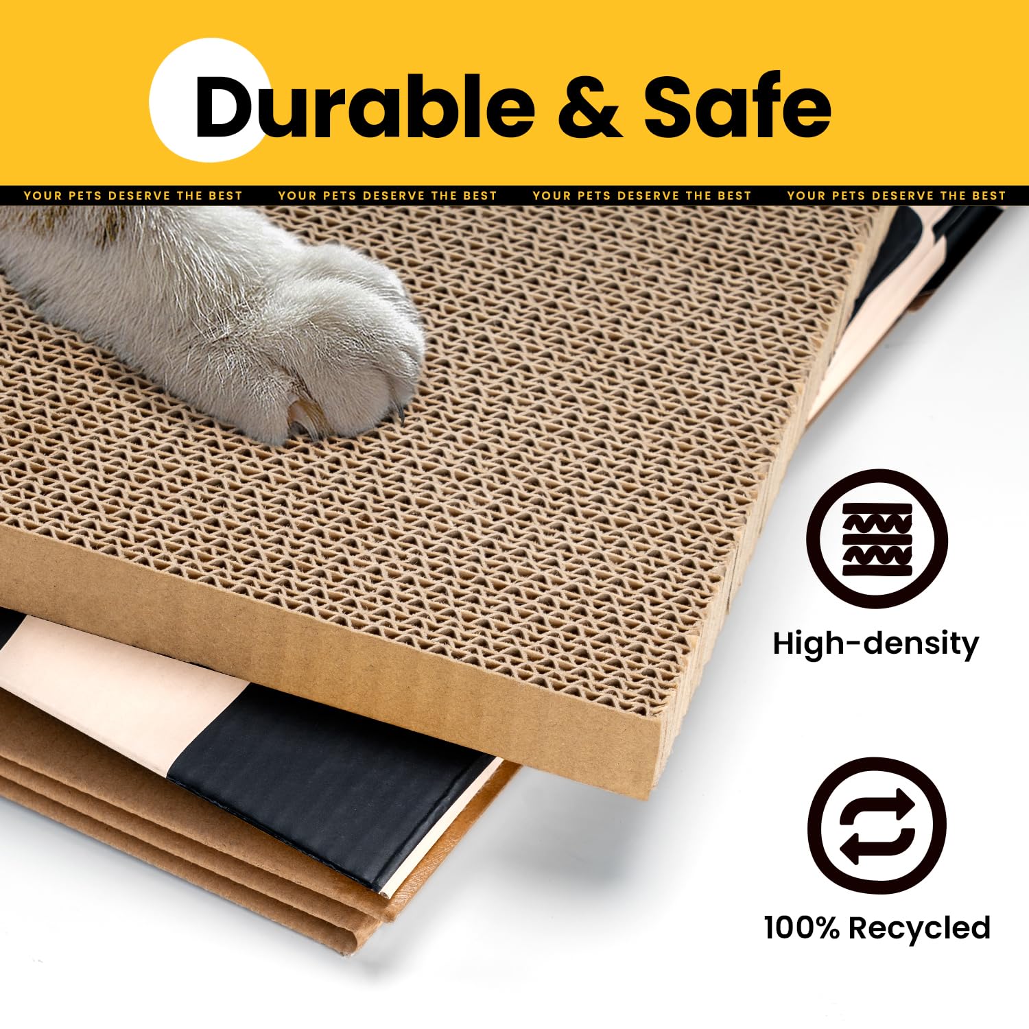Conlun Large Cat House Scratching Pad Indoor Cave <18 lbs