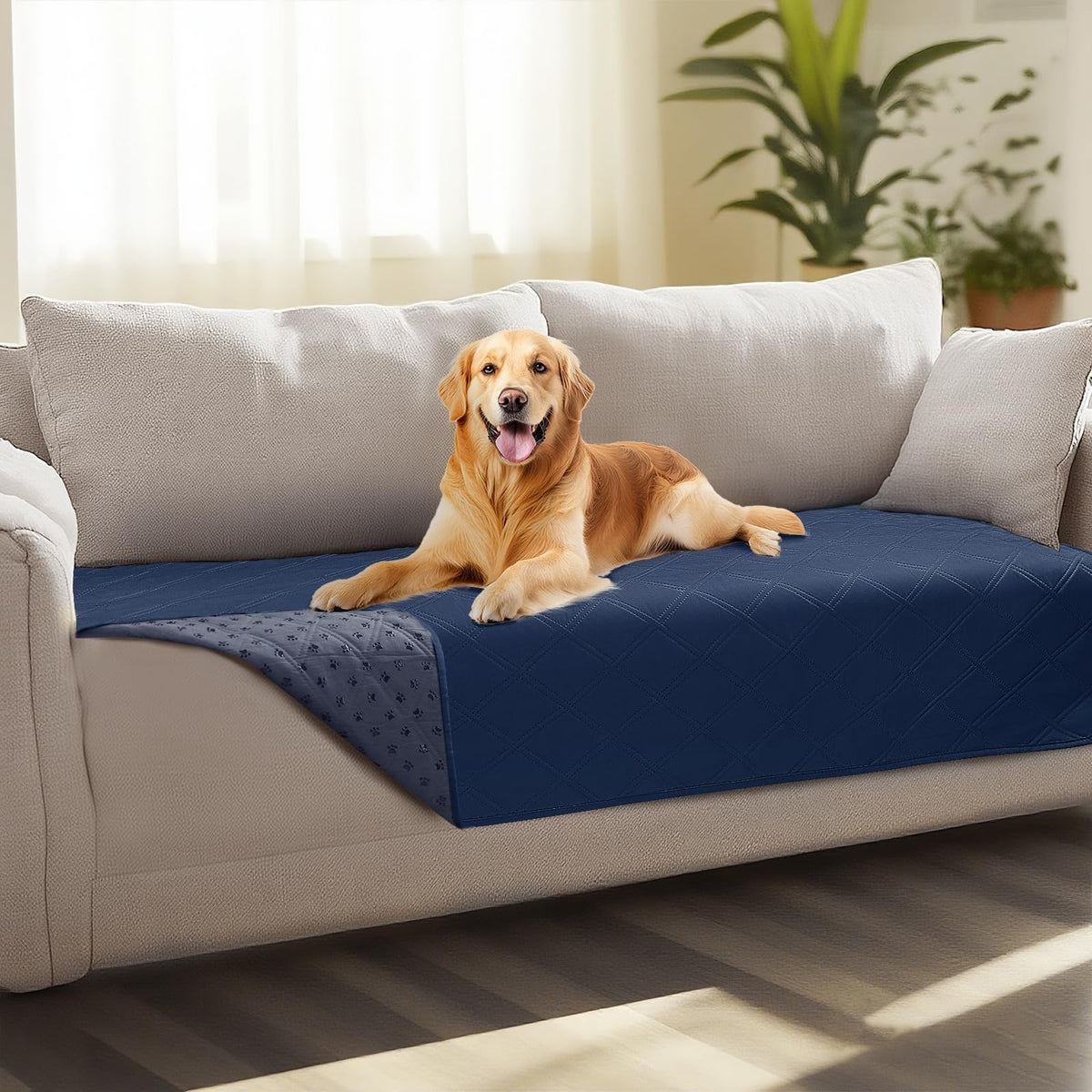 Luciphia Waterproof Couch Cover for Dogs, Non-Slip Pet Sofa Protector