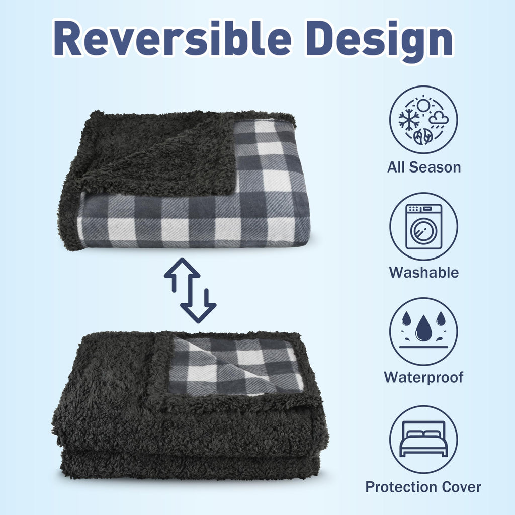 Kritter Planet Waterproof Reversible Pet Blanket for Dogs and Cats