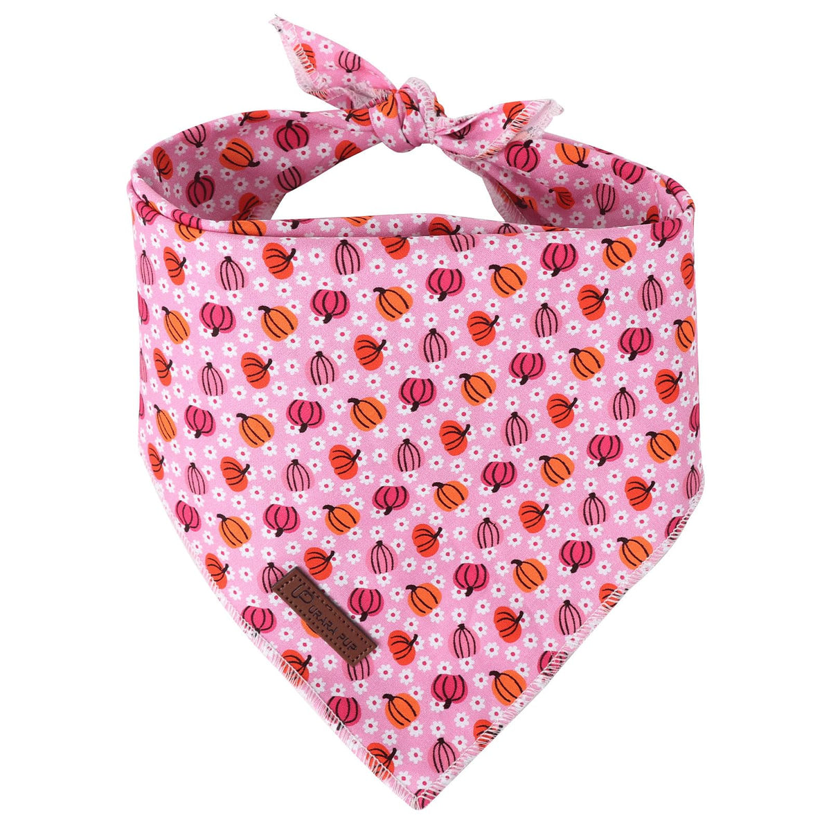UP URARA PUP Valentine Dog Bandana - Pink Heart Triangle Bib Scarf for Small Medium Pets, Cotton Kerchief for Girl Boy Dogs or Cats, Red Puppy Bandana