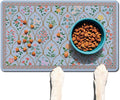 Absorbent Pet Dog Bowl Mat for Food and Water, Pet Cat Food Feeding Mat with Non Slip Rubber Backing, Dog Food Mats for Floors Waterproof, 12"x20"