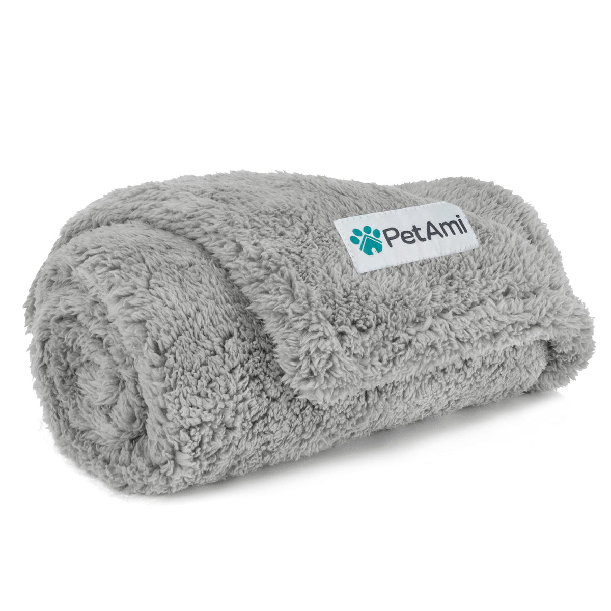 PetAmi Fluffy Sherpa Waterproof Dog Blanket for Medium Pet Cat 29x40, Blue