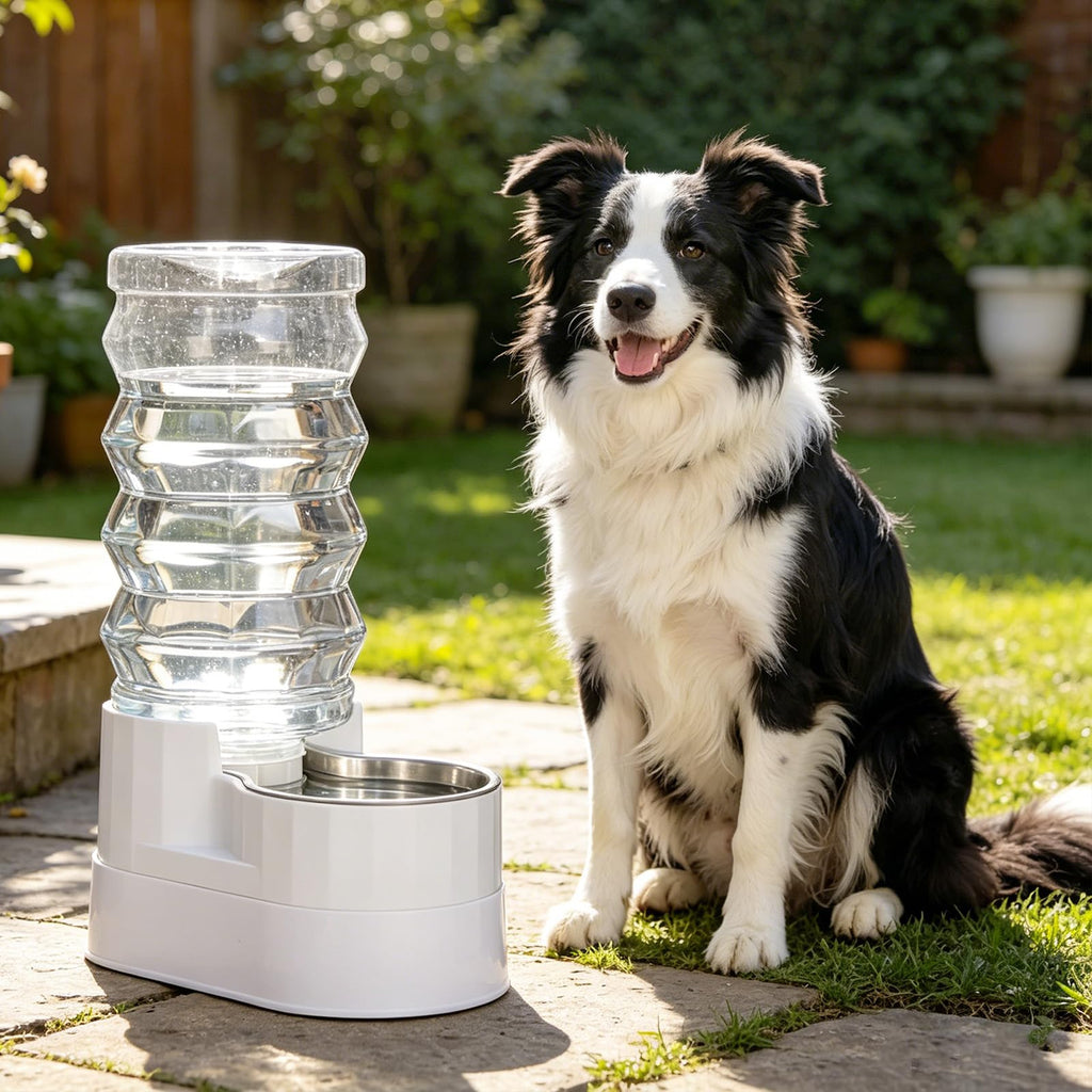 RIZZARI 9L Elevated Dog Water Dispenser: Large Capacity Wide Mouth