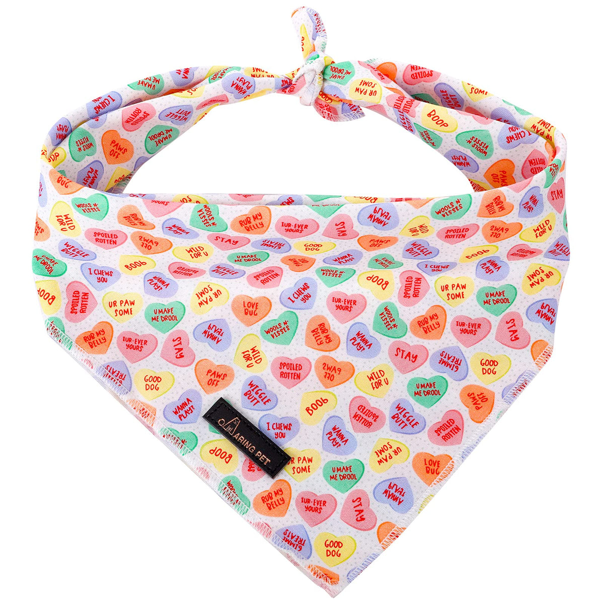 ARING PET Christmas Dog Bandanas, Red Green Pink Holiday Pet Bandana Scarf Triangle Bibs for Puppy Small Medium Large Boy Girl Dogs Cats-S