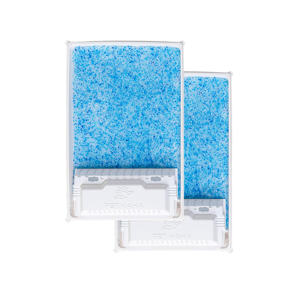 Crystal Cat Litter & Disposable Litter Trays 2 Sets, Compatible with Petsafe Scoop-Free Classic/Legacy/Smart Litter Boxes, Triple Leakproof, Premium Odor Control & Simple one-Hand Disposal