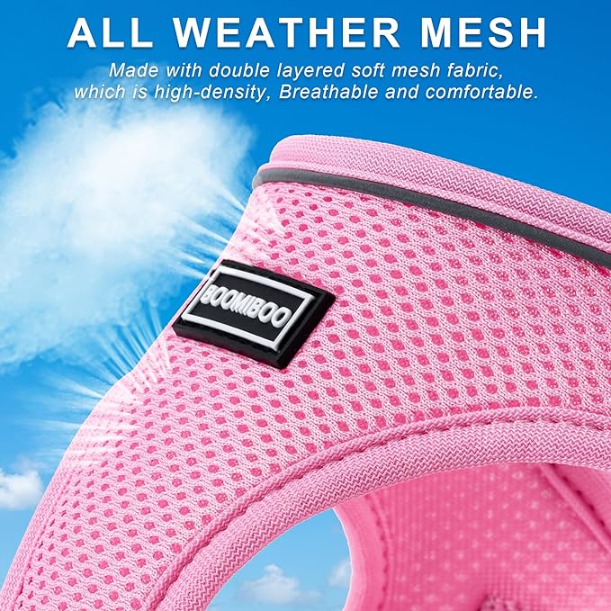 Dog Harness with Leash Set, No Pull Adjustable Reflective Step-in Puppy Pet Vest Harnesses for Small Medium Large Dogs and Cats,Camo Set L