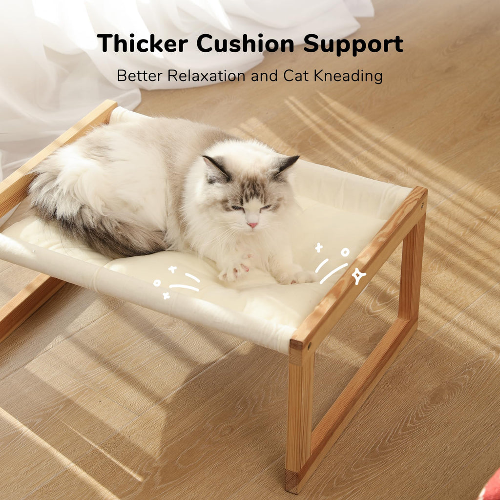 FUKUMARU Large Cat Hammock, Raised Dog Bed for Indoor and Outdoor, Washable