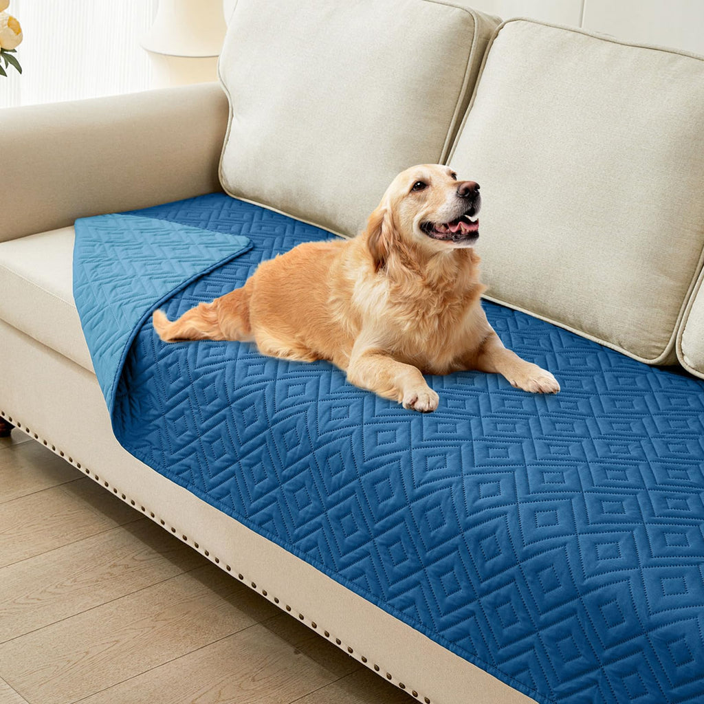 hyha Waterproof Reversible Dog Blanket, Pet Blanket for Sofa Couch