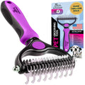 Pat Your Pet Deshedding Dog Brush For Shedding – Cat Brushes For Indoor Cats, Double-Sided Cat Brush Deshedding & Grooming Tool For Long Haired And Short Haired Dogs, Skin-Friendly
