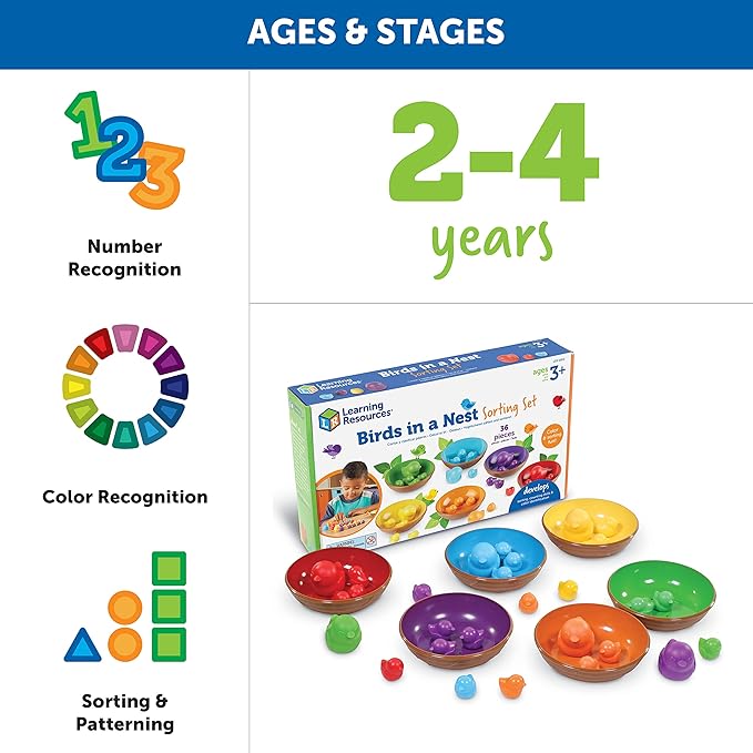 Learning Resources Birds in a Nest Sorting Set
