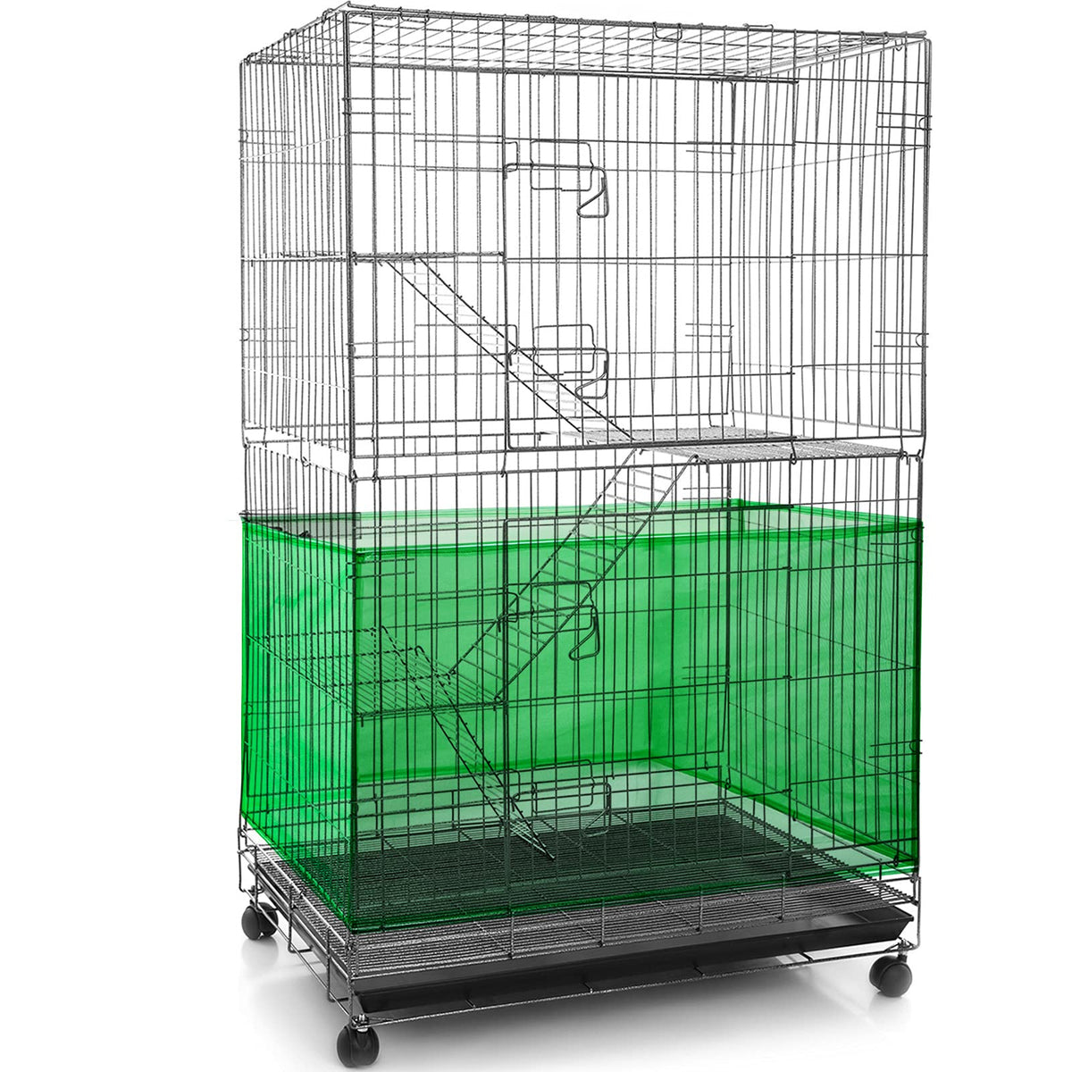 Shappy Bird Cage Seed Catcher Net, 118 x 15 Inch/ 300 x 37 cm, Light Pink