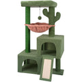 AIWIKIDE Cat Tree Has Scratching Toy with A Ball Activity Centre Cat Tower Furniture Jute-Covered Scratching Posts (Grey, 36.6'')