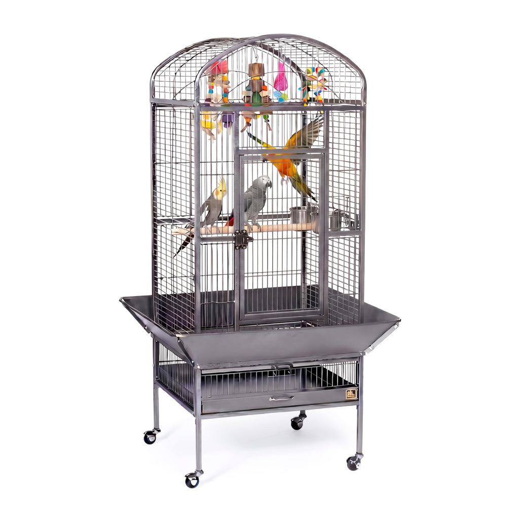 Prevue Pet Products Dometop Bird Cage - Large, Black Hammertone