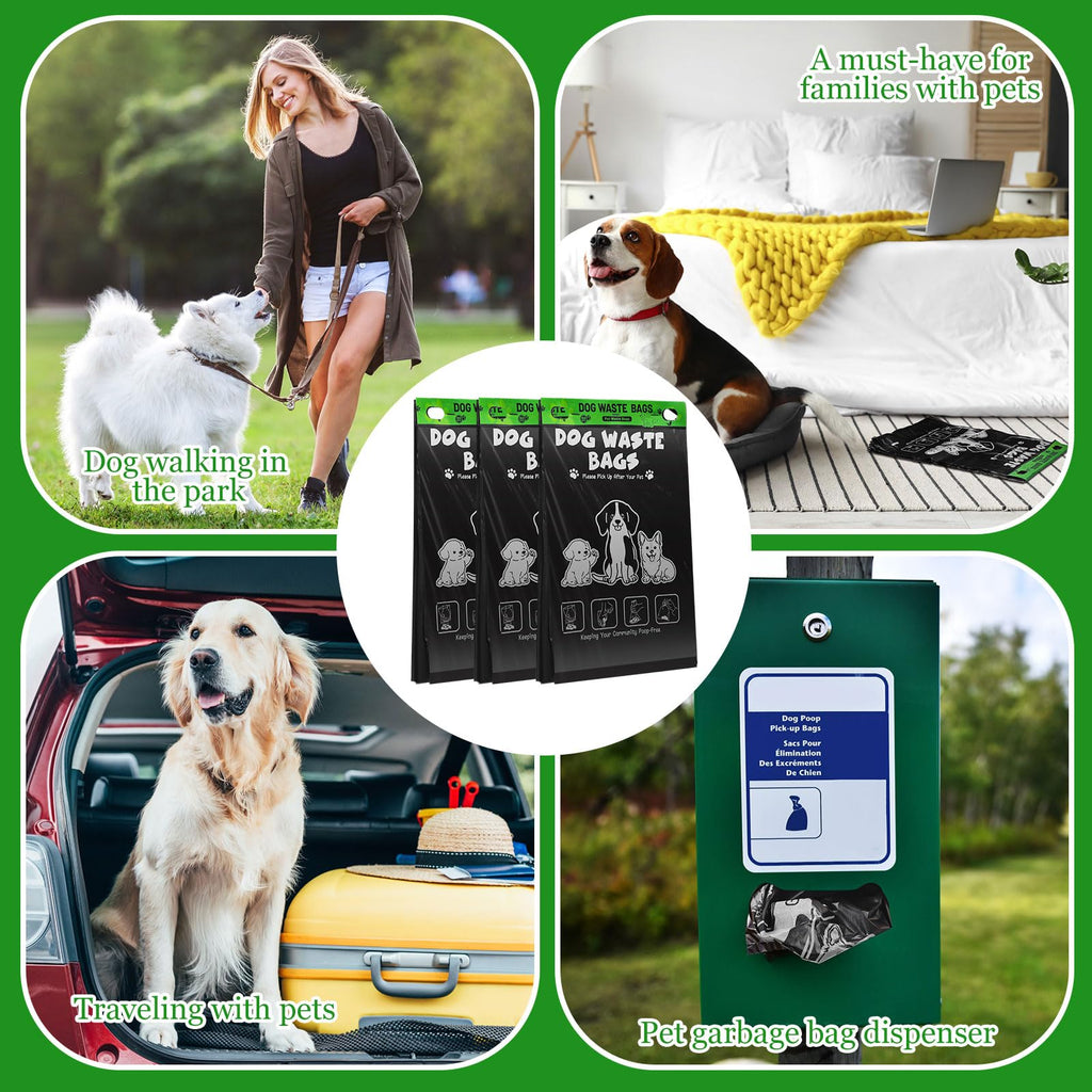 Ireer 40 Count 4000 Pcs Dog Bags Bulk, Cute Pet Waste Bags Bulk Poop Leakproof Easy Single Pull for Dog Waste Station Fit Hang Hole Dispenser Pet Home Outdoor