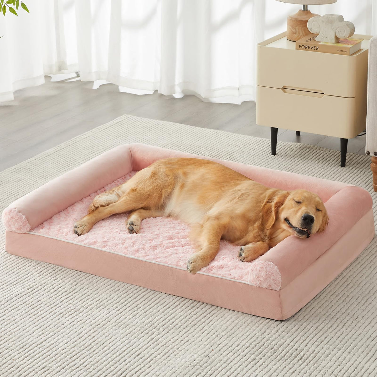 BFPETHOME Orthopedic Washable XLarge Dog Bed for Senior Dog Cozy Sleep