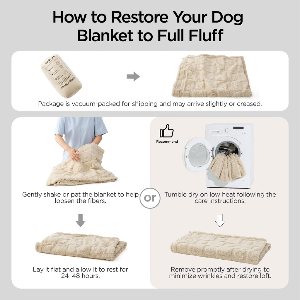 Bedsure Dog Blanket for Small Dogs Puppy Cats with Soft Fleece 25x35 White