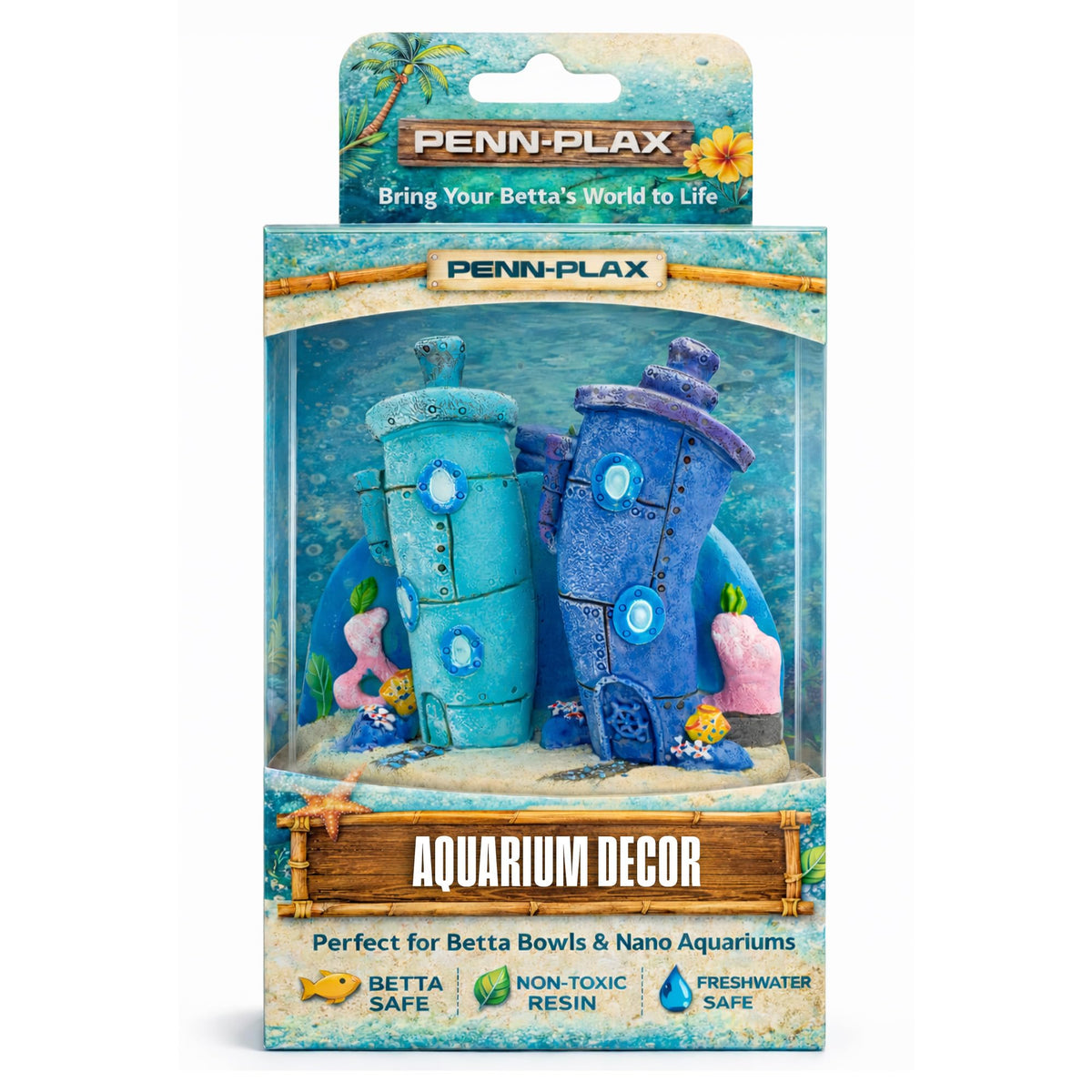 Penn-Plax Spongebob Squarepants Officially Licensed Aquarium Ornament – The Krusty Krab – Medium