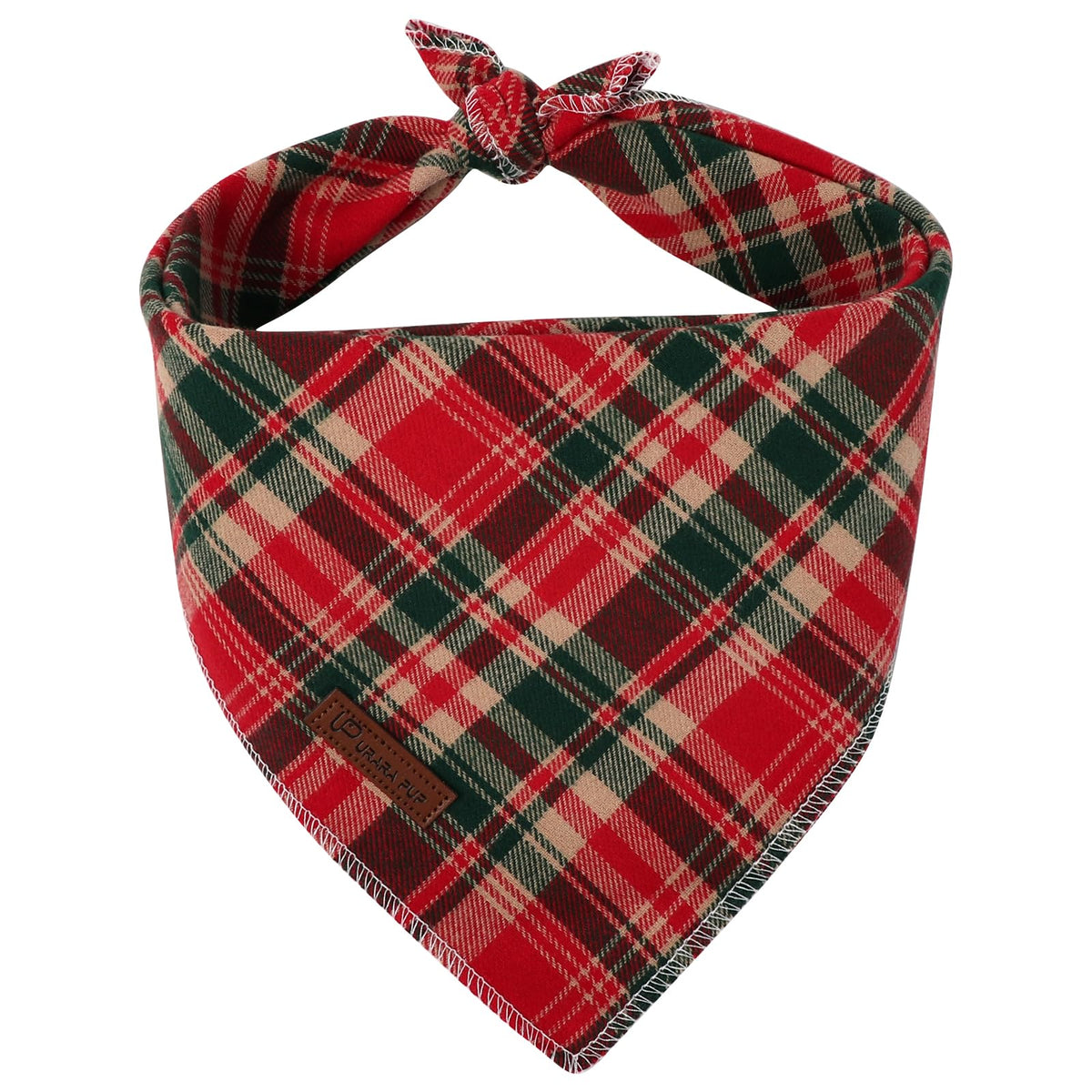 UP URARA PUP Valentine Dog Bandana - Pink Heart Triangle Bib Scarf for Small Medium Pets, Cotton Kerchief for Girl Boy Dogs or Cats, Red Puppy Bandana