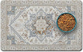 Dog Food Mats for Floors, Absorbent and Quick-Drying Pet Cat Food Mat,Anti-Fouling and Easy-to-Clean Pet Feeding Mat,Dog Bowl Mat for Messy Drinking Water Bowls.16 x24, Bohemia Style